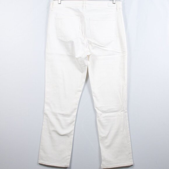 Lauren Ralph Lauren Women's Jean 10 White/Ivory Cotton Poly - Picture 2 of 8
